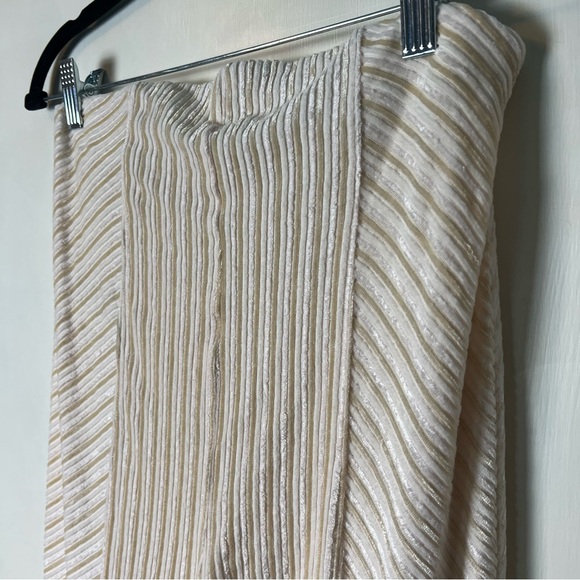 Free People Cream Striped Flare Pants - Picture 5 of 12